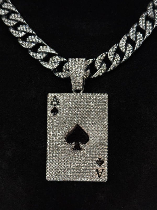 ACE-Icedout Cuban Necklace Set